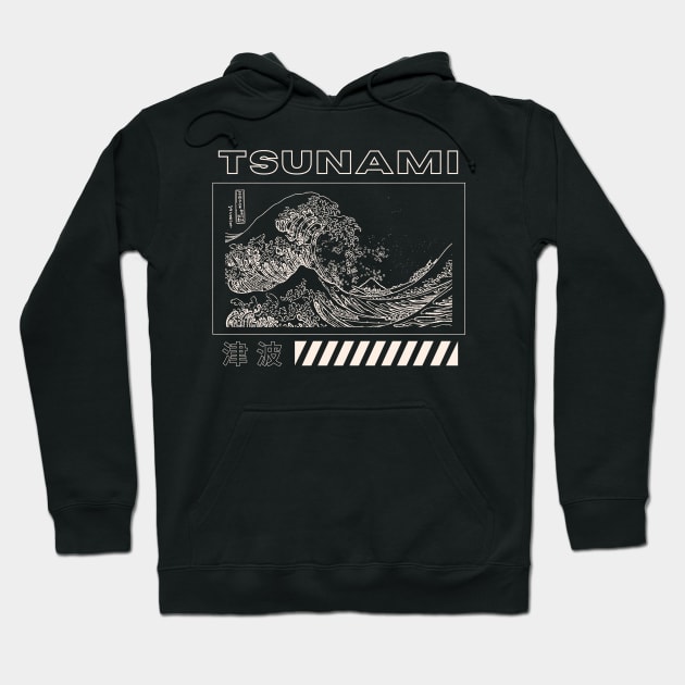 Japan tsunami Hoodie by NexWave Store